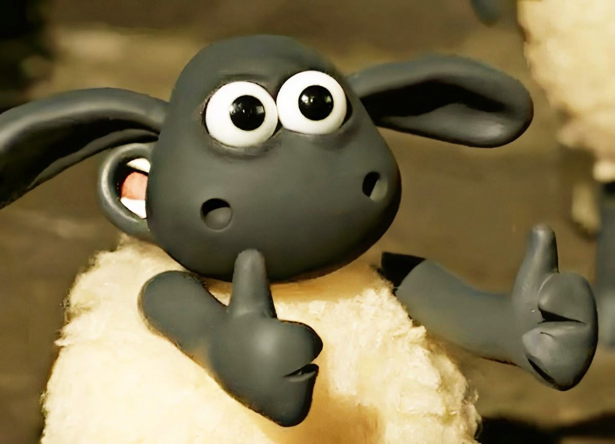shaun the sheep giving thumbs up